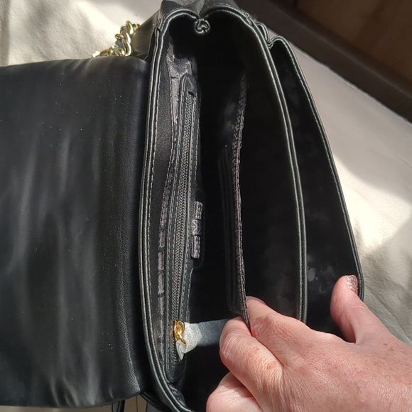 NWT Karl Lagerfeld Lucien Black Lambskin Leather Satchel - Picture 14 of 17